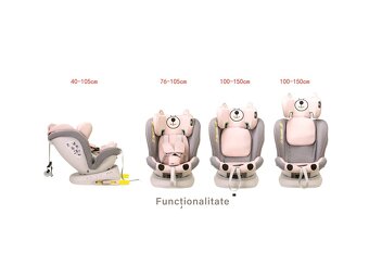 Otočná autosedačka TWT Plus ISIZE BUF BOOF Pink - 3