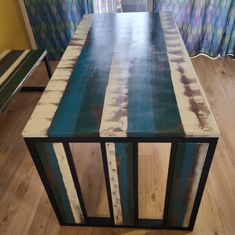 Jidelni stul 160×80/Lavice 40×150 - 3