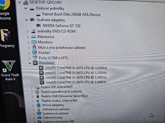 Herní pc i5-3470 8gb ddr3 GT730 2gb ssd240 gb lcd 24" GTA5 - 3