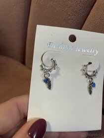 náušnice s pírky - 3