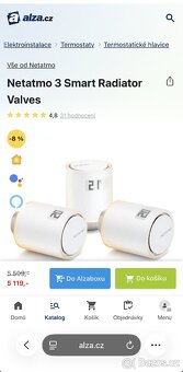 Netatmo termostatické hlavice 3ks - 3