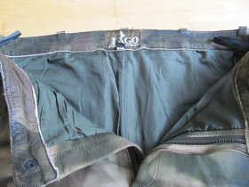 Maskovací kožené kalhoty. - 3