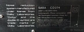 SABA Magnetofon SABA CD 274 (ROK 1980) KVALITNÍ VINTAGE - 3