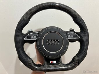 RS AUDI VYHRIEVANY KARBONOVY VOLANT S RS PADLAMI - 3