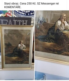 Staré obrazy viz fota. Ceny a rozměry viz fota. - 3