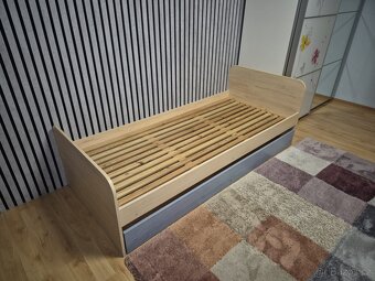 Postel s výsuvným lůžkem 90x200 cm - 3