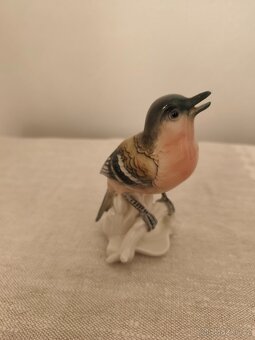 Ens Volkstedt vtáčik porcelánová soška - 3