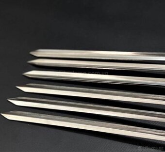 Dárková sada 6 jehel na špízy s bronzovými rukojeťmi - 3