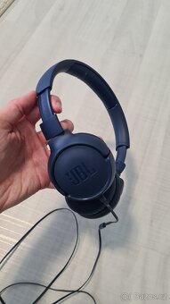 Sluchátka drátová jack JBL modrá - 3