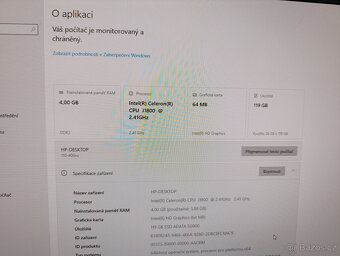 počítadlo HP + Lenovo monibor FULLHD, SSD, Intel - 3