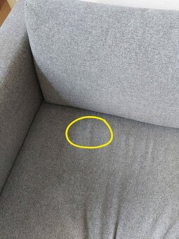 IKEA Vimle 3-místná ROZKLÁDACÍ šedá - 3