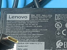 USB-C napájecí zdroj LENOVO, Power Delivery, 5-20 V, 65 W - 3