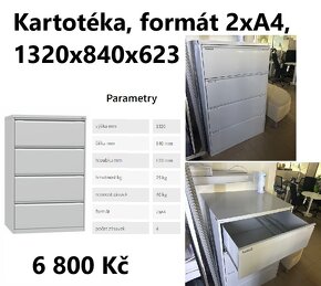 prodám uzamykatelnou plechovou kartotéku - 3