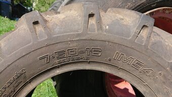 Prodám nové pneu 7.50-16 na traktor, traktor domácí výroby. - 3