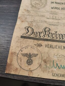 Wehrmacht - dekret o propůjčení Krymského štítu - 3