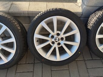 16' Alu disky a nové pneu škoda fabia 2 5x100 - 3