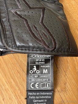 Rukavice na motorku Alpinestars SP-8 v3 černo-černé vel. M - 3