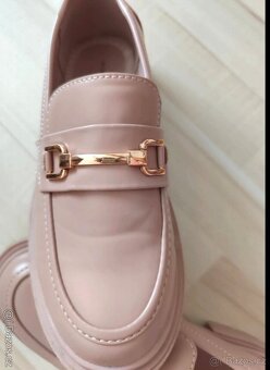 MOKASÍNY - Béžové boty chelsie - 3