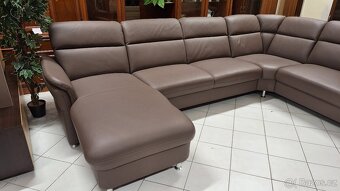 Kožená sedací souprava ve tvaru U - 3