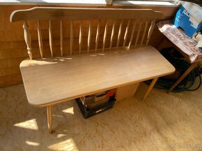 Dřevěná lavice 60-70 léta- selský styl - 3