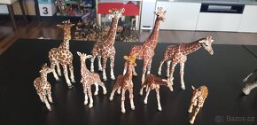 Schleich Safari žirafa velbloud zebra zebry - 3