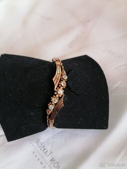 Starožitný zlatý náramek s diamanty 0,90 ct - 3