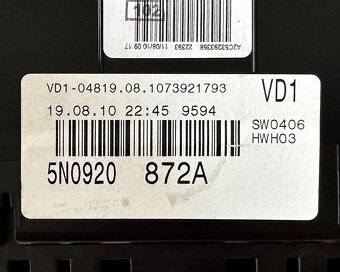 Naftové budíky 5N0920872A VW Tiguan 5N r.v. 2011 - 3