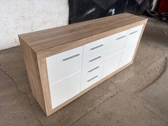 Komoda Sonoma bílý lesk - 3