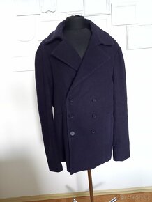 modrý vlněný kabát Calvin Klein - 3