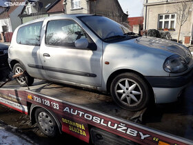 Renault clio 1,2 43kw nahradni dily červené a stri - 3