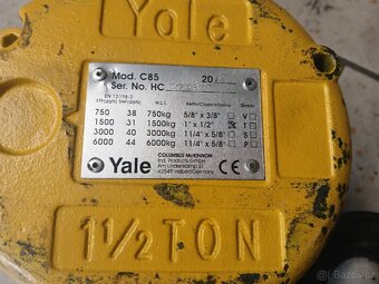 Řetězový zvedák,kladkostroj Yale C85 - 3