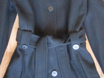 Vlněný kabát zn. Biaggini, černý, vel. M/L, velmi elegantní - 3