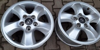 Alu kola Hyundai Santa Fe 16" originál, 5x114,3-velmi dobrý - 3