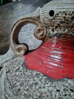 Starožitná keramická lampa, lustr - 3