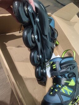 Kolečkové brusle 34-37 rostoucí uplně nové. - 3