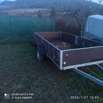 Přívěsný vozík, brzdění,1.45x3.0 m - 3