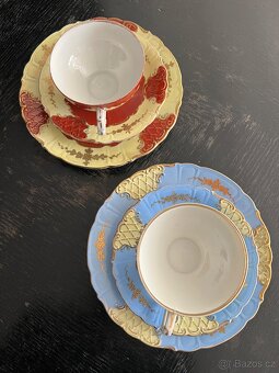 Porcelánová sada pozlacená - 3