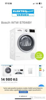 Bosch WTW 876WBY. 8 kg. Pouzíta. - 3