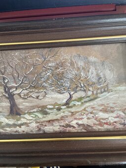 Olej-Zima,37cm na 27cm - 3