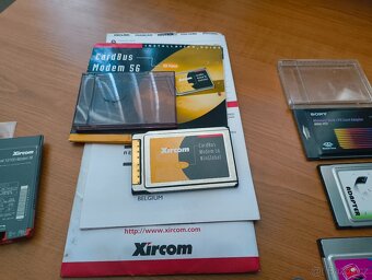 8x PCMCIA karty (LAN, WiFi apod...) - 3