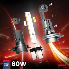 LED žárovky H7 bílá CAN-BUS, 9-18V, 5600LM 2 ks - 3