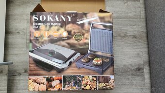 Elektrický gril SOKANY KJ-210 – výkonný kontaktní gril 2000W - 3
