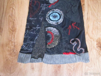 Svetr / mini šaty zn. Desigual, délka 85 cm - 3