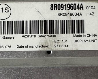 MMI ukazatel 8R0919604A Audi Q7 4L facelift r.v. 2015 - 3