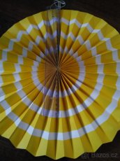 Rozety žluté (s bílým pruhem) (2ks) - 3