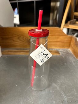 Skleničky s brčkem 30 ks nove - 3