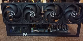 Mining rig 6x XFX RX 580 8GB na rozebrání na díly - 3
