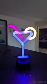 3D neon Martini - 3