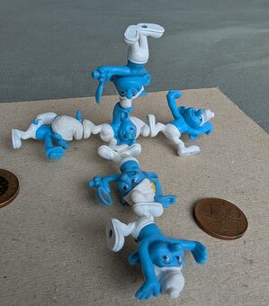 Figurky šmoulové - různé velikosti - 3