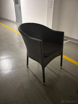 Ratanové židle +konstrukce nohy 30 ks - 3